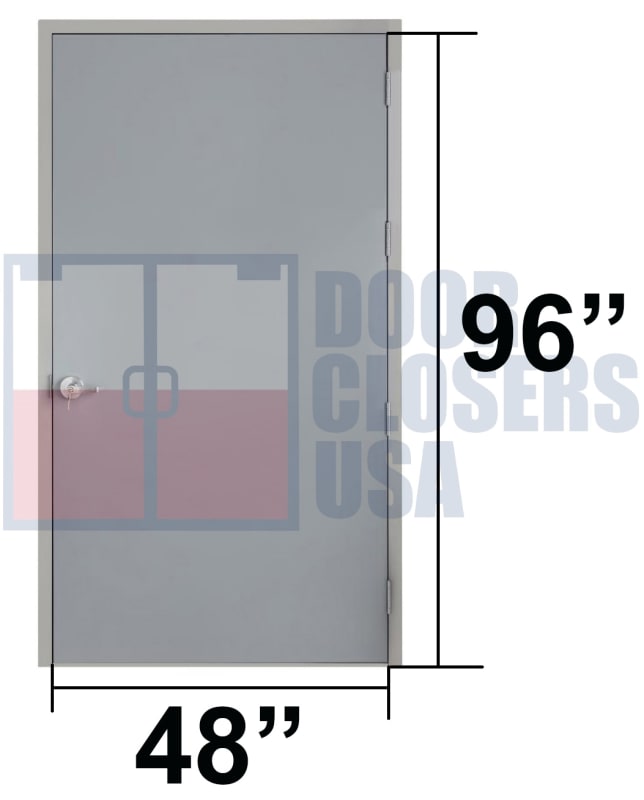 48" x 96" Hollow Metal Doors, USA Made, Fire-Rated Options, ADA & IBC Compliant