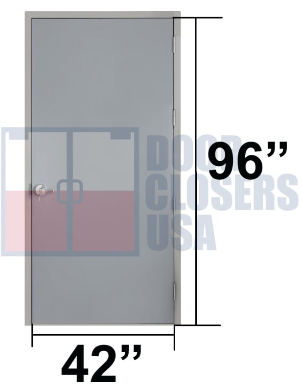 42" x 96" Hollow Metal Doors, USA Made, Fire-Rated Options, ADA & IBC Compliant