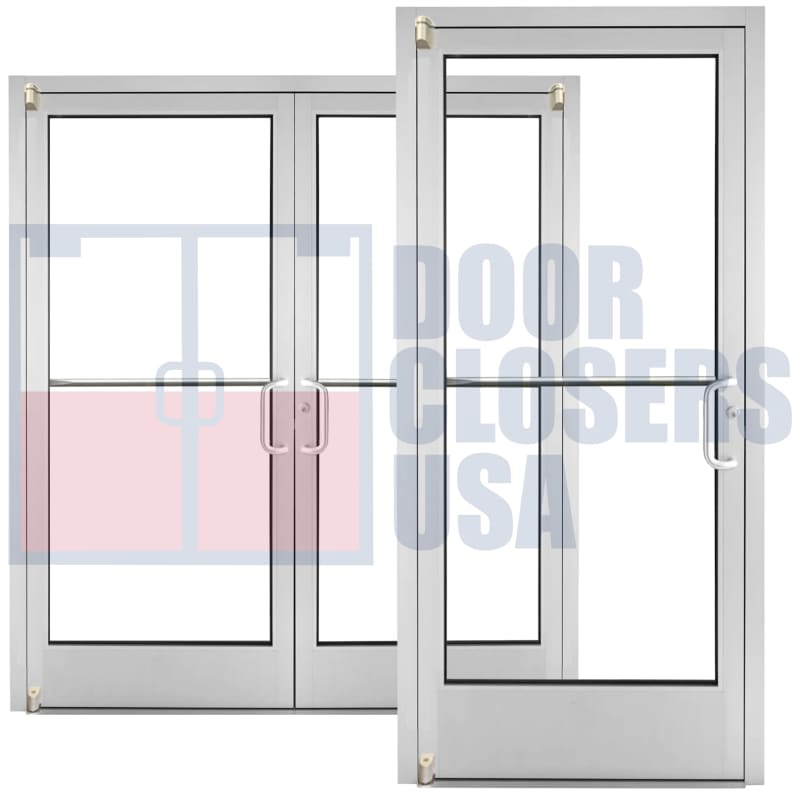 Narrow Stile Low Traffic, Light Duty Storefront Glass Doors