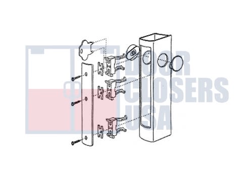 Storefront Door Lock Cover Plates