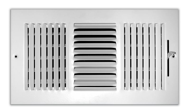 Stamped Register 3 Way 12"x6" (103M) Stamped Register 3 Way 12"x6" (103M)