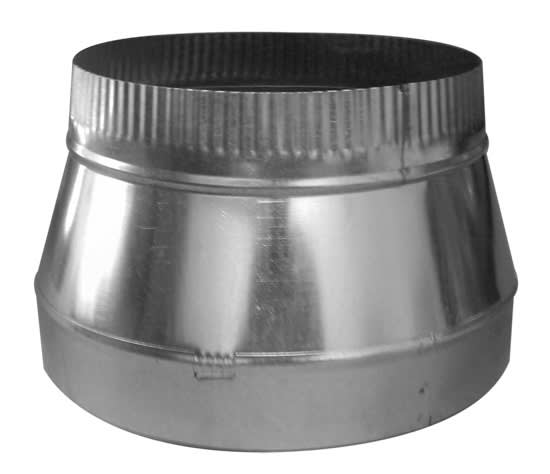 16 inch to 14 inch galvanized steel tapered HVAC duct reducer with collar 16 inch to 14 inch galvanized steel tapered HVAC duct reducer with collar