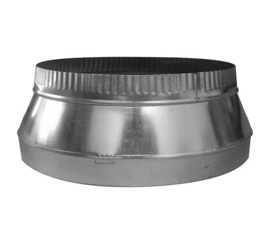 20 inch to 16 inch galvanized steel tapered HVAC duct reducer with collar 20 inch to 16 inch galvanized steel tapered HVAC duct reducer with collar