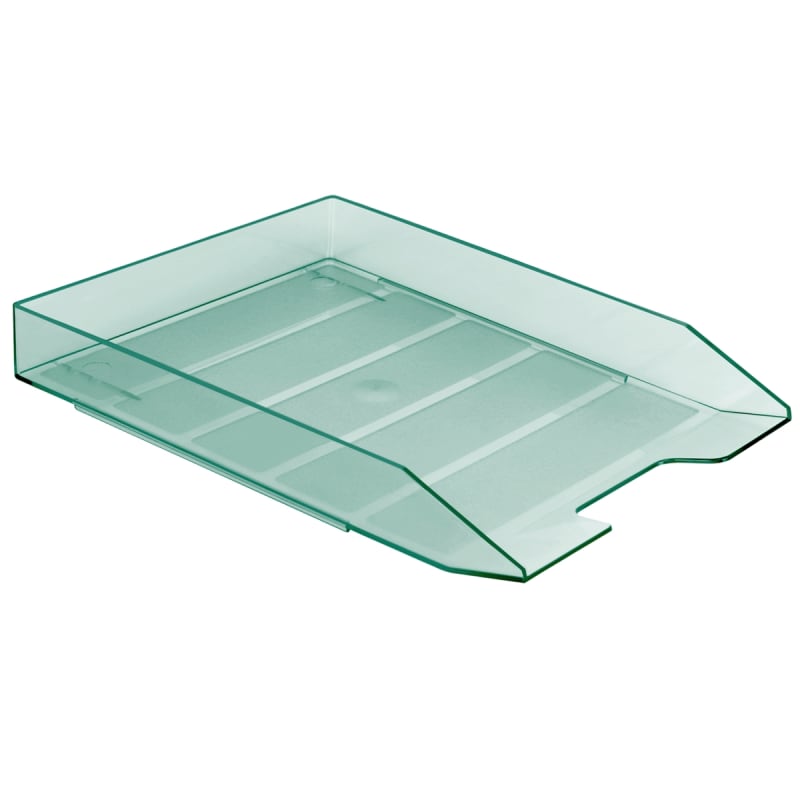 Acrimet Stackable Letter Tray (Clear Green Color) (1 Unit) Code 211.5