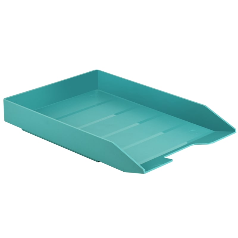 Acrimet Stackable Letter Tray (Solid Green Color) (1 Unit)