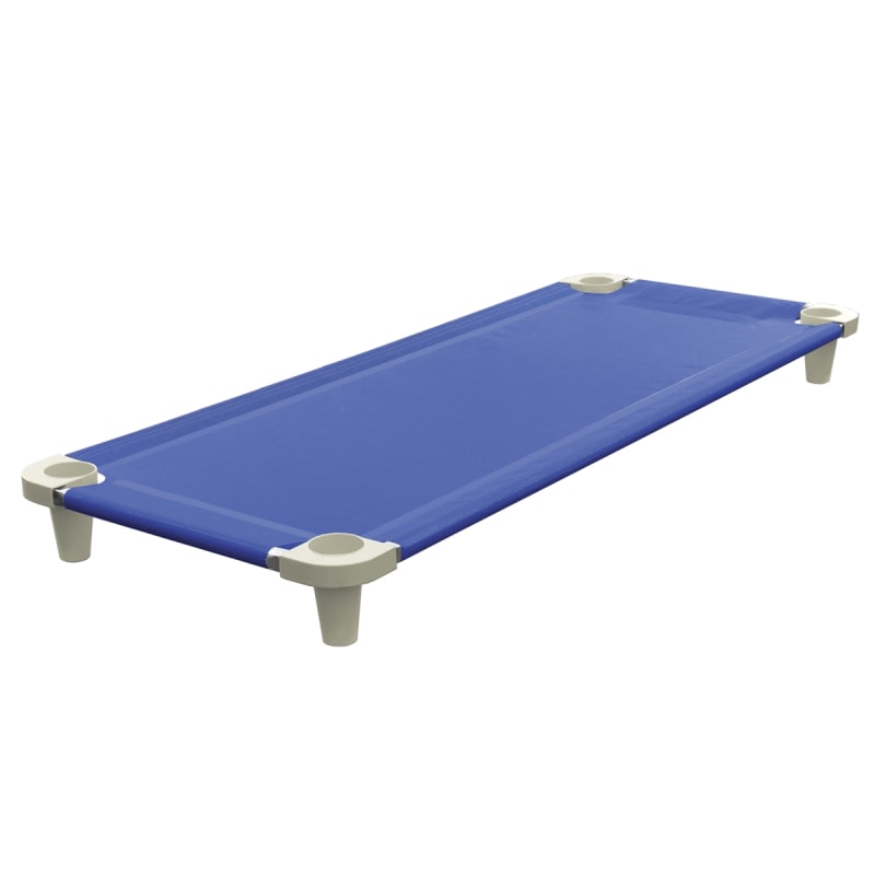 Acrimet Premium Stackable Nap Cot Stainless Steel Tubes Blue 713.1