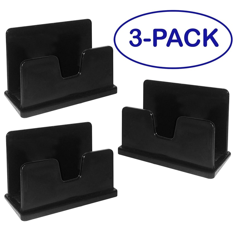 Acrimet Business Card Holder (3 Pack) (Black Color) Code 730.4
