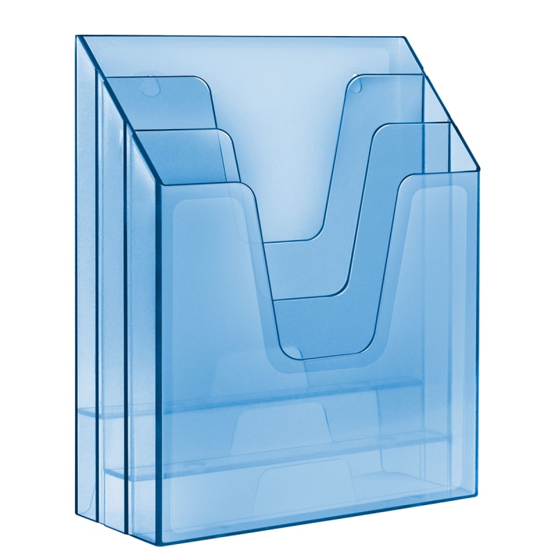Acrimet Vertical File Folder Organizer (Clear Blue Color) Code 864.2