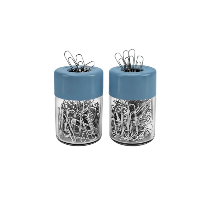 Acrimet Magnetic Paper Clip Holder Dispenser Blue 932.4