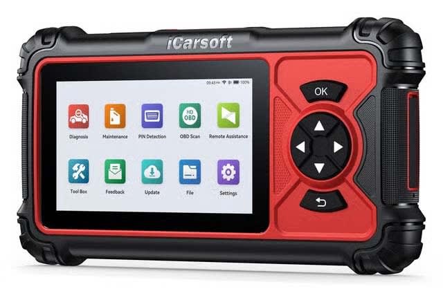 iCarsoft HD V4.0 Heavy Duty Truck Diagnostic Scanner with 5-Inch Touchscreen