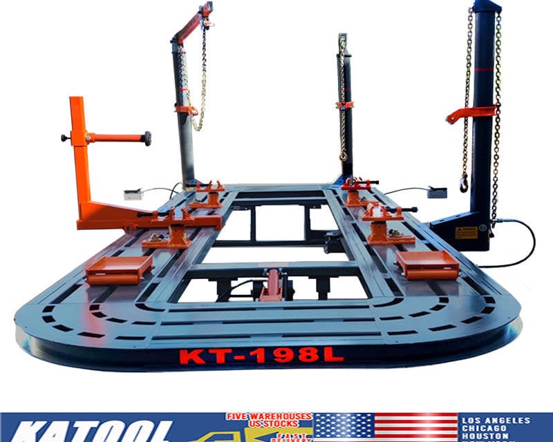 KATOOL KT-198L auto body frame machine with hydraulic platform and pulling towers KATOOL KT-198L auto body frame machine with hydraulic platform and pulling towers