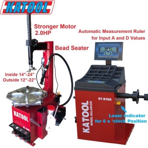 KATOOL KT-T810 Tire Changer & KT-B760 Wheel Balancer Combo with Motorcycle Adapter Kit product view KATOOL KT-T810 Tire Changer & KT-B760 Wheel Balancer Combo with Motorcycle Adapter Kit product view