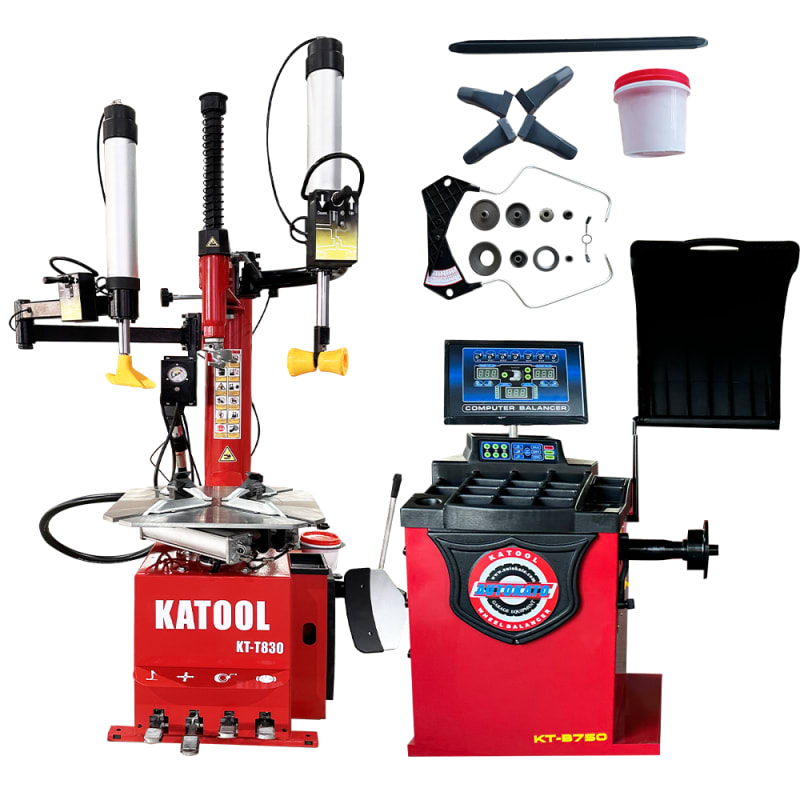 KATOOL KT-T830 Tire Changer & KT-B750 Wheel Balancer Combo with Motorcycle Adapter Kit product view KATOOL KT-T830 Tire Changer & KT-B750 Wheel Balancer Combo with Motorcycle Adapter Kit product view
