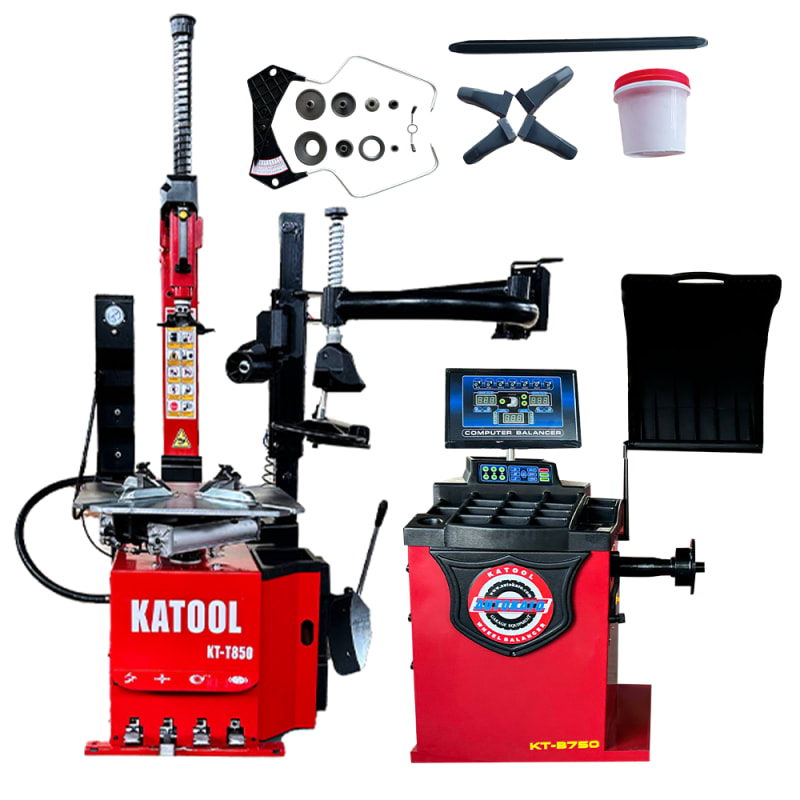 KATOOL KT-T850 Tire Changer & KT-B750 Wheel Balancer Combo with Motorcycle Adapter Kit product view