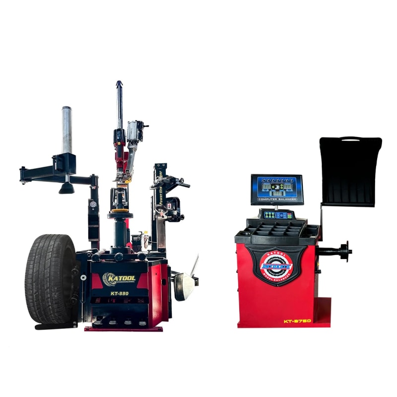 KATOOL KT-T880 Center Post Tire Changer + KT-B750 Wheel Balancer Combo product view KATOOL KT-T880 Center Post Tire Changer + KT-B750 Wheel Balancer Combo product view