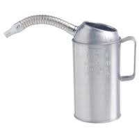MEASURE LIQUID 4 QT. GALV STEEL FLEXIBLE SPOUT