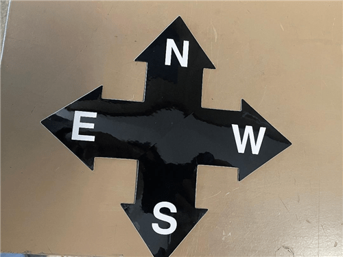 Directional Crane Decal