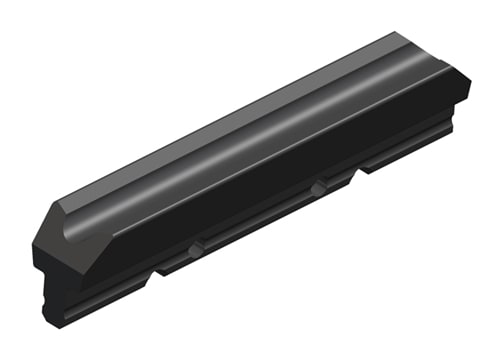XA-11214 Collector Shoe 8 Bar 100A Carbon (Babbit)
