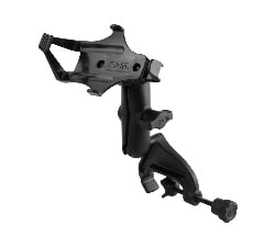 RAM-B-121-GA7U Garmin GPSMAP mount with yoke clamp, double socket arm, fits 0.625â€“1.25" rails, adjustable for optimal viewing angles.