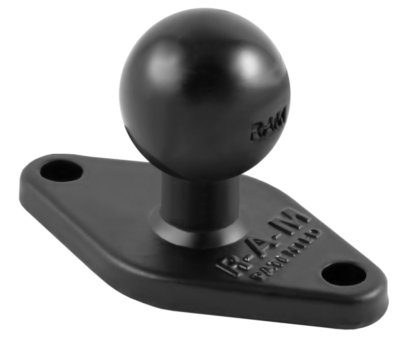 RAM Diamond Ball Base with 1-inch Ball Mount â€“ GPS, Camera, and Device Mount for Aviation, Marine, Motorcycles, and Vehicles.