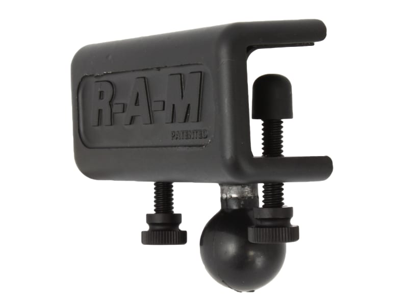 AM Glare Shield Clamp Ball Base with 1-inch Ball Mount â€“ GPS, Camera, and Device Mount for Aviation, Marine, and Vehicle Dashboards.