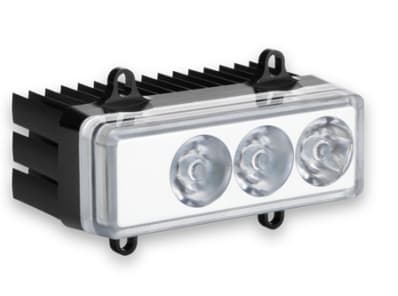 AeroLEDs MicroSunâ„¢ LED aircraft light â€“ compact, 24W, aviation white, built-in Pulse mode for enhanced visibility.