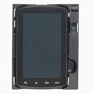 Garmin aera 796 Panel Dock with secure fit, cooling port, and actuator button for seamless cockpit installation and easy GPS removal.