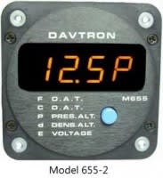 Davtron M655 aircraft pressure altitude display showing accurate altitude for dependable flight monitoring and avionics performance.