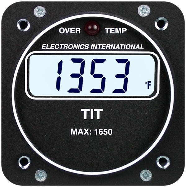 Durable T-1P Single Channel TIT gauge for pilot cockpit instruments.