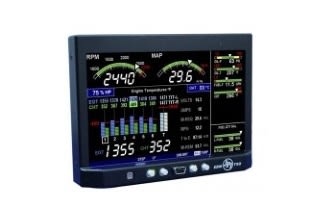 JP Instruments EDM 900 primary engine monitor displaying EGT, CHT, fuel flow, and engine data for reliable aircraft performance.