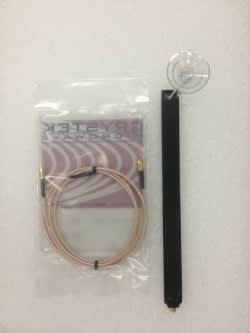 Suction cup antenna with 48-inch cable designed to enhance iLevil SW reception in areas with poor ADS-B or limited ground station visibility.
