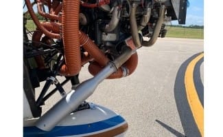 Power Flow Tuned Exhaust System installed on Piper PA-28 Cherokee, stainless steel design boosts power, reduces temps, and improves fuel efficiency. Power Flow Tuned Exhaust System installed on Piper PA-28 Cherokee, stainless steel design boosts power, reduces temps, and improves fuel efficiency.