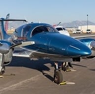 AeroTect polyurethane radome boot and paint protection film applied to Diamond aircraft surfaces, protecting from erosion and paint damage.