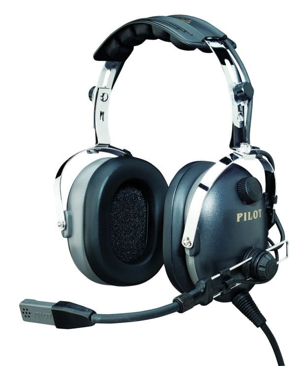 Pilot USA PA-1200 Passive Headset for aviation pilots with cellphone compatibility, lightweight, and durable design.