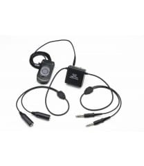 Pilot USA PA-86A Amplified Cell Phone/Music Adapter for aviation pilots, durable design for connecting and amplifying music or phone audio to headset.