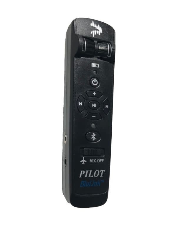 Pilot USA PA-86BLU/M BluLink II Adapter for military aviation headsets, durable design for wireless in-flight audio connectivity.
