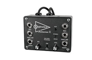 Sigtronics Transcom III portable stereo intercom for aviation, delivering clear stereo communication for pilots and passengers. Sigtronics Transcom III portable stereo intercom for aviation, delivering clear stereo communication for pilots and passengers.