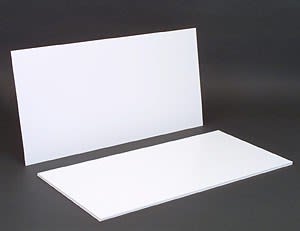 .050"-Thick 12" x 24"  white styrene sheets