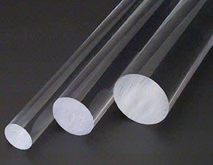 Tap Plastics Frosted Acrylic Rods | 1/4 in x 6 ft Frosted Acrylic Rod