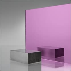 1/8"-Thick 24" x 24" Pink Colored Plexiglass Acrylic Mirror #1450