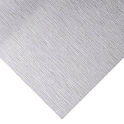 3mm (1/8")-Thick 48" x 24" - Aluminum Composite Material Brushed Silver 1 Side