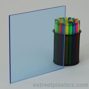 1/8" x 12" x 24" Fluorescent Acrylic Plexiglass: Blue 1/8" x 12" x 24" Fluorescent Acrylic Plexiglass: Blue