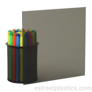 Tap Plastics Chemcast Opaque Colored Acrylic Plexiglass | Charcoal Gray