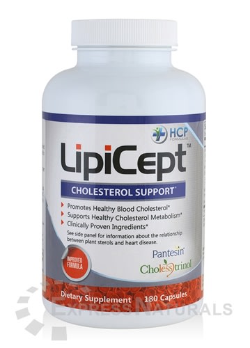 LipiCept cholesterol support supplement bottle by HCP Formulas LipiCept cholesterol support supplement bottle by HCP Formulas