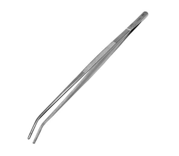 Aven 18493 - Pinzas Aven Puntas Dentadas Dobladas 12 Pulgadas
