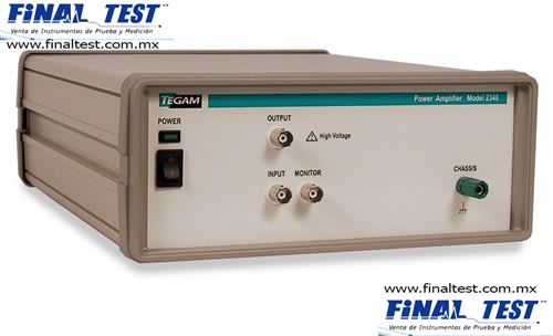 Tegam 2348 Amplificador de potencia de precisión, de alto voltaje, doble canal  Voltaje de salida: 50 Vp-p Corriente de salida: 750mA Ancho de banda: DC a 2 MHz