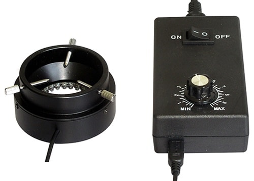 Aven 26200B-216 Anillo luminoso de LED's para lentes Micro Video Zoom