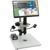 Digital Microscope with 360 Viewer, Mighty Cam Eidos on Post Stand with Gooseneck LEDs [13.3x - 94.4x]