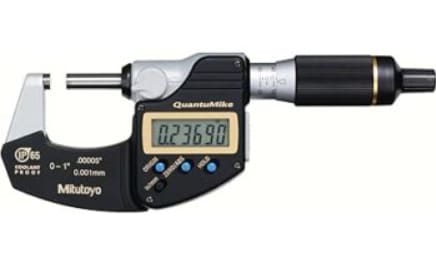 Mitutoyo 293-130-20 Micrómetro digital de alta precisión, de 0 a 1".