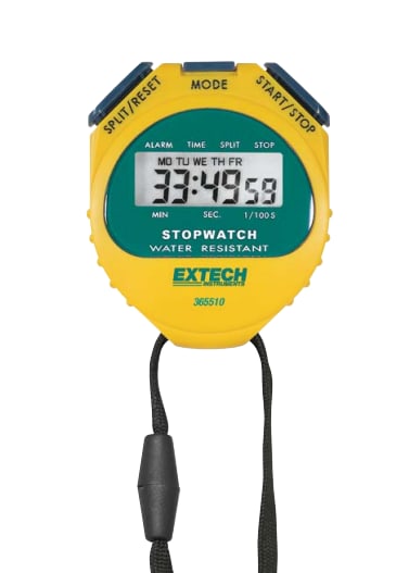 EXTECH 365510, Cronómetro con Calendario y Alarma